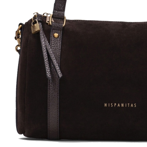 Hispanitas BI264936 SUEDE-I26 ESPRESSO torebka damska czekoladowa