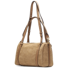 Hispanitas BI264936 SUEDE-I26 HONEY torebka damska beżowa
