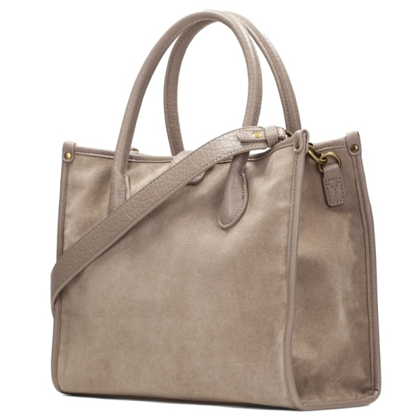 Hispanitas BI265022 SUEDE-I26 CASTORO torebka damska beżowa