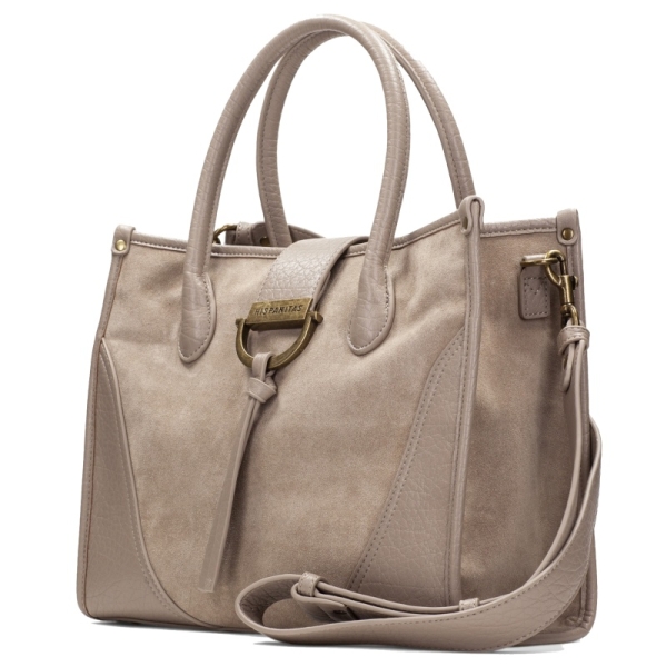Hispanitas BI265022 SUEDE-I26 CASTORO torebka damska beżowa