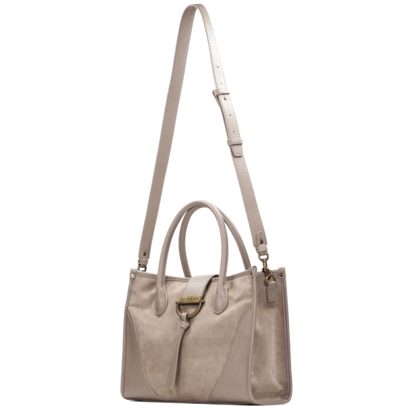 Hispanitas BI265022 SUEDE-I26 CASTORO torebka damska beżowa