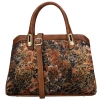 Laura Vita ARAMIS 11 ZC230104-Q CAMEL torebka damska brązowa w kwiaty