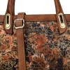 Laura Vita ARAMIS 11 ZC230104-Q CAMEL torebka damska brązowa w kwiaty
