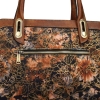Laura Vita ARAMIS 11 ZC230104-Q CAMEL torebka damska brązowa w kwiaty