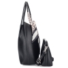Rieker H1399-00 BLACK torebka damska EKO czarna 2in1