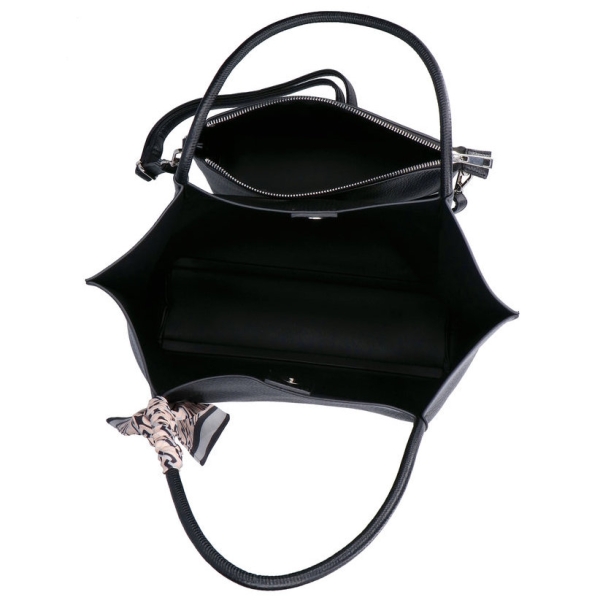 Rieker H1399-00 BLACK torebka damska EKO czarna 2in1
