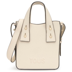 TOUS 2002373701 MINIBOLSO BACK TO torebka damska ecru