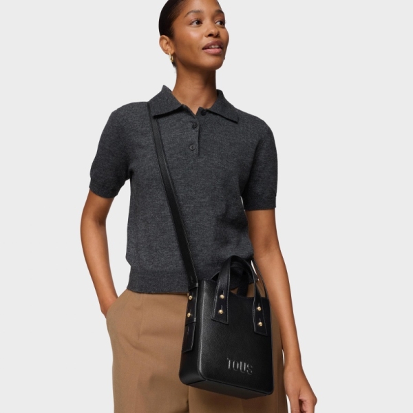TOUS 2002373751 MINIBOLSO BACK TO torebka damska czarna