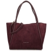 Toscanio TOS G162 BORDO D54 torebka damska skórzana burgundowa