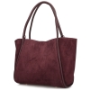 Toscanio TOS G162 BORDO D54 torebka damska skórzana burgundowa