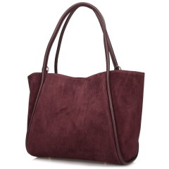 Toscanio TOS G162 BORDO D54 torebka damska skórzana burgundowa