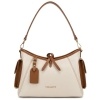 Toscanio TOS G183 KREM D37 D17 torebka damska skórzana kremowa/brąz