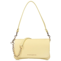 Toscanio TOS H26_T071 ŻÓŁTY T0715 torebka damska skórzana żółta