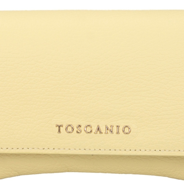 Toscanio TOS H26_T071 ŻÓŁTY T0715 torebka damska skórzana żółta