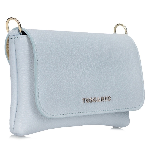 Toscanio TOS H26_T421 BŁĘKIT T4215 torebka damska skórzana błękitna