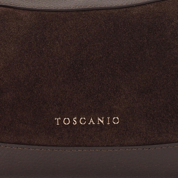 Toscanio TOS H83 C.BRĄZ D23 torebka damska skórzana czekoladowa
