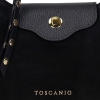 Toscanio TOS H84_D28 CZARNY torebka damska skórzana czarna