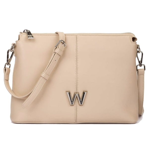 Wonders WB-54022 COMB. BEIG torebka damska beżowa/kremowa