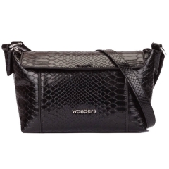 Wonders WB-56007 SERPIENTE NEGRO torebka damska czarna