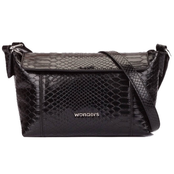 Wonders WB-56007 SERPIENTE NEGRO torebka damska czarna