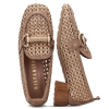 Mokasyny damskie na obcasie Hispanitas RHV264828 MARRAKECH-V26 DESERT